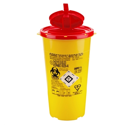 CONTENITORE AGHI E TAGLIENTI 1 lt